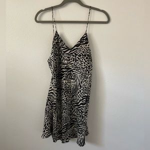 Vintage Victoria’s Secret Animal Print Slip Dress GOLD TAG